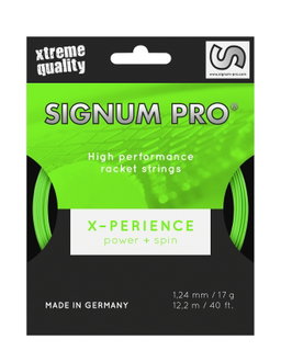 Signum Pro Tennissaite X-Perience (Haltbarkeit+Spin) grün 12m Set